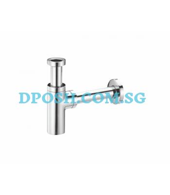BT-909-1-1/4'' Brass Chrome Round Bottle Trap