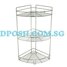 FT-9013 ( 9')-S/Steel 3 Tier  Corner Rack 