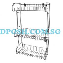 FT-9103-S/Steel 3 Tiers Rectangular  Rack   