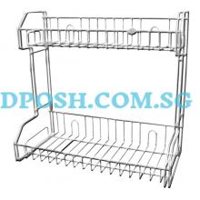 FT-9104-S/Steel 2 Tiers Rectangular  Rack 