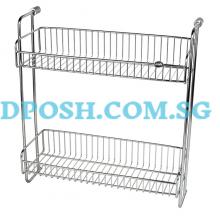 FT-9105-S/Steel 2 Tiers  Rectangular  Rack 