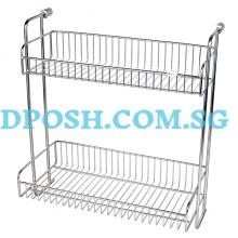 FT-9106-S/Steel 2 Tiers  Rectangular  Rack 