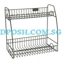 FT-9109-S/Steel 2 Tiers  Rectangular  Rack 