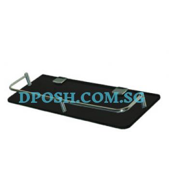 FG-0331-BK Glass Shelf ( TINTED BLACK GLASS )