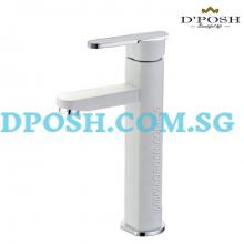 NTL-2002-WHITE-Tall Basin Mixer Tap 