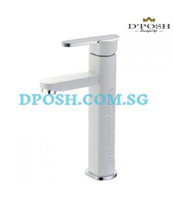 NTL-2002-WHITE-Tall Basin Mixer Tap 