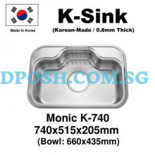 Monic-K-740-Stainless Steel Insert Kitchen Sink 