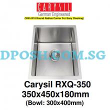 CARYSIL-RXQ-350-1.2mm Handmade Stainless Steel Undermount Kitchen Sink 
