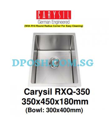 CARYSIL-RXQ-350-1.2mm Handmade Stainless Steel Undermount Kitchen Sink