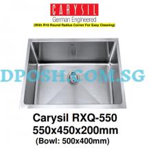 CARYSIL-RXQ-550-1.2mm Handmade Stainless Steel Undermount Kitchen Sink 