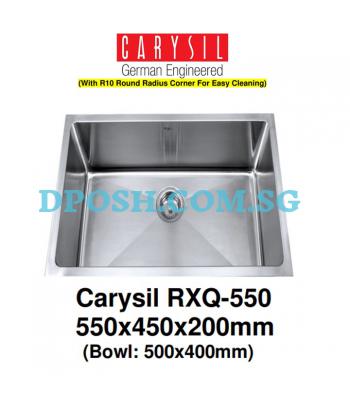 CARYSIL-RXQ-550-1.2mm Handmade Stainless Steel Undermount Kitchen Sink