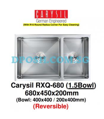 CARYSIL-RXQ-680-1.2mm Handmade Stainless Steel Undermount Kitchen Sink