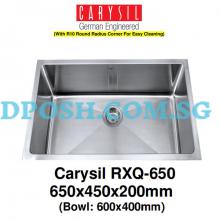 CARYSIL-RXQ-650-1.2mm Handmade Stainless Steel Undermount Kitchen Sink 