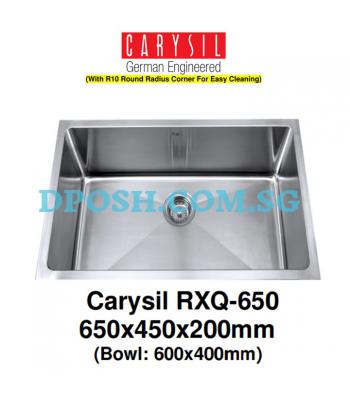 CARYSIL-RXQ-650-1.2mm Handmade Stainless Steel Undermount Kitchen Sink