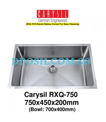 CARYSIL-RXQ-750-1.2mm Handmade Stainless Steel Undermount Kitchen Sink