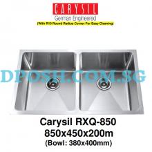 CARYSIL-RXQ-850-1.2mm Handmade Stainless Steel Undermount Kitchen Sink 