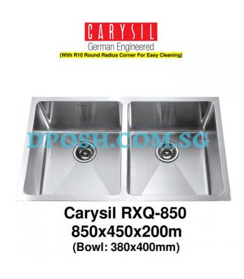 CARYSIL-RXQ-850-1.2mm Handmade Stainless Steel Undermount Kitchen Sink