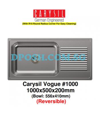 CARYSIL-VOGUE#1000-Stainless Steel Insert Kitchen Sink
