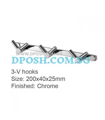 HK-323-3-V-Robe Hook 