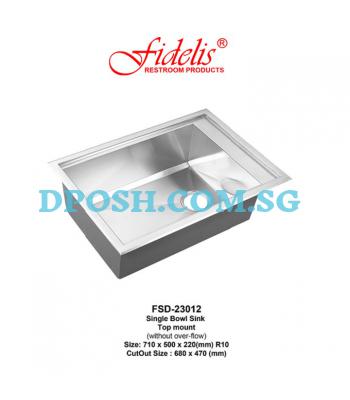 Fidelis-FSD-23012-1.2mm Stainless Steel Insert Kitchen Sink
