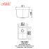 Fidelis-FSD-22003-1.05mm Stainless Steel Undermount Kitchen Sink 