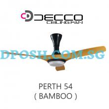 DECCO-Sydney-54'' ( BAMBOO ) Ceiling Fan With Remote Control 1& 8W RGB