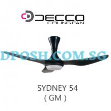 DECCO-Sydney-54'' ( OAK ) Ceiling Fan With Remote Control & 18W RGB