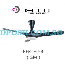 DECCO-Perth-54'' ( GM ) Ceiling Fan With Remote Control & 18W RGB