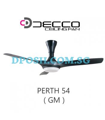 DECCO-Perth-54'' ( GM ) Ceiling Fan With Remote Control & 18W RGB