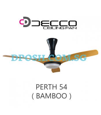 DECCO-Perth-54'' ( BAMBOO ) Ceiling Fan With Remote Control & 18W RGB