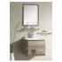 8260A-60-Stainless Steel Basin Cabinet with Mirror ( Dark Wood )