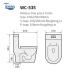 Tiara-WC-535 One Piece Toilet Bowl Tiara-WC-535 One Piece Toilet Bowl