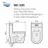 Tiara-WC-535 One Piece Toilet Bowl