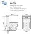 Tiara-WC-538 One Piece Toilet Bowl Tiara-WC-538 One Piece Toilet Bowl