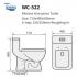 Tiara-WC-522 One Piece Toilet Bowl