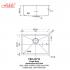 Fidelis-FSD-21211-1.2mm Stainless Steel Undermount Kitchen Sink 