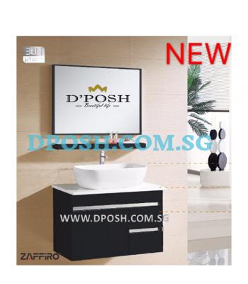 8186MB-80-( TABLE TOP )Stainless Steel Basin Cabinet with Mirror 