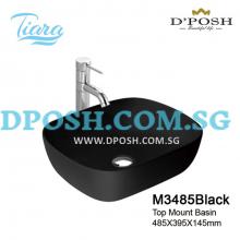 Tiara-M3485-Black-Counter Top Ceramic Basin
