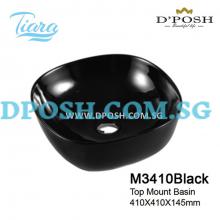 Tiara-M3410-Black-Counter Top Ceramic Basin