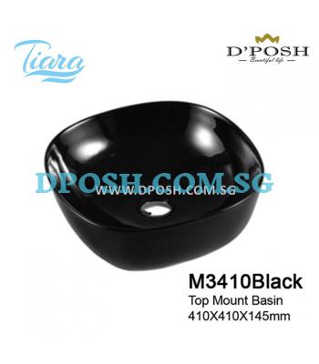Tiara-M3410-Black-Counter Top Ceramic Basin