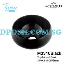 Tiara-M3310-Black-Counter Top Ceramic Basin