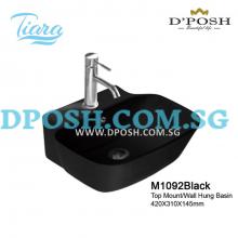 Tiara-M1092-Black-Counter Top/Wall Mounted ​ Ceramic Basin