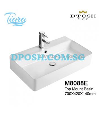 Tiara-M8088E-Counter Top Ceramic Basin