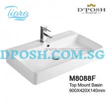 Tiara-M8088F-Counter Top Ceramic Basin