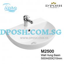 Tiara-M2500-Wall Mounted Ceramic Basin