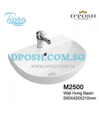 Tiara-M2500-Wall Mounted Ceramic Basin