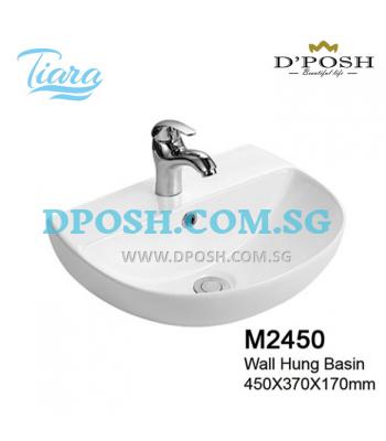 Tiara-M2450-Wall Mounted Ceramic Basin