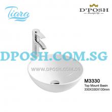 Tiara-M3330-Counter Top Ceramic Basin