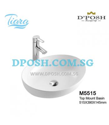 Tiara-M5515-Counter Top Ceramic Basin