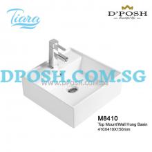 Tiara-M8410-Counter Top/Wall Mounted  Ceramic Basin